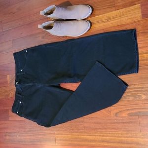 Madewell slim wide leg crops in lunar wash - size 33/16